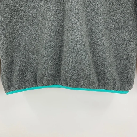 Patagonia Synchilla Snap-T Pullover Grey & Mint Green Sz S - Picture 5 of 10